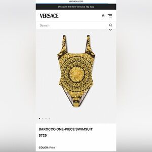 Versace (authentic) Barocco one piece bathing suit or bodysuit.
